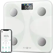 Smart Scale for Body Weight With Phone Connect White