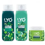 3X LYO Kaffir Lime Herbal Shampoo Conditioner Treatment Cleansing Hair [200ml.]