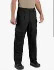 PROPPER MENS BLACK CANVAS TACTICAL TEFLON SOIL AND STAIN RESISTANT PANTS 38 X 32