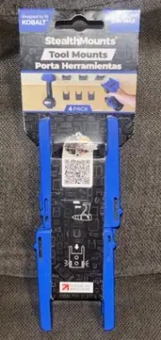 StealthMounts Plastic Tool holder Tool Mounts Holders compatible W/Kobalt (Blue)