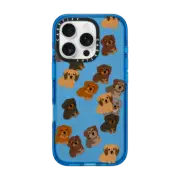 iPhone 16 Pro Impact Case Dachshund Jumble