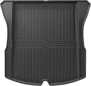 Compatible with Tesla Model 3 Highland Floor Mats 2024 Car Accessories TPE Waterproof Foot Pad Front Rear Trunk Mat Rear Seat Backrest Pad(Trunk Mat 1pc)