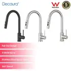 Decaura Pull Out Kitchen Mixer Taps Stainless Steel Brushed Nickel/Chrome/Black
