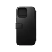 Nomad Leather Folio Case for iPhone 15 Pro Max - Black - NMD