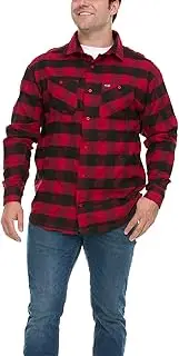 [Wrangler] Big and Tall Flannel Shirt for Men – Mens Button Down Plaid Shirt