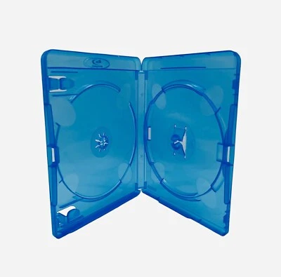 25 Double Blu ray Case 14 mm Spine New Replacement Amaray Cover Holds 2 Disks