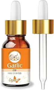 Crysalis Garlic (Allium Sativum) 100% Pure & Natural Undiluted Essential Oil Organic Standard/Steam Distilled Oil for Skin & Hair, Body, Nail Care, DIY Cosmetics -15ML with Dropper External Use Only