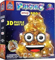 PURPLE LADYBUG PRISMIC Emoji Poo 3D Puzzle Craft Kit - Funny Light-Up Night Lamp DIY Toy for Teens, Girls & Boys Ages 12-17 Years Old, Hilarious Gift, Cute Room Decor, Cool Crafts for Kids & Tweens