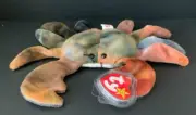 TY BEANIE BABIES CLAUDE THE CRAB 1996 PCV NW/TAGS PROT TAG #BB830 ERRORS!