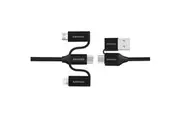 Promate PENTAPOWER.BLK 60W PD - 480Mbps USB-C Multi-Connector Cable - 1.2m -