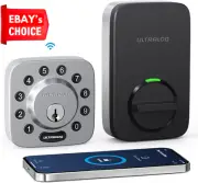 U-Bolt Wifi Smart Lock 5-in-1 Keyless Entry Bluetooth Keypad Satin Nickel
