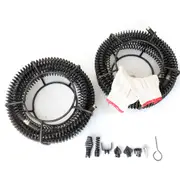 DIY Plumbing Drain Snake Auger Cleaning Tool Spring Cable Sewer Pipe for Electric Drill Sink Toilet Shower Bathroom 24 meter Kit