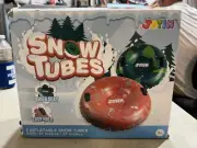JOYIN Inflatable Snow Tubes 47" & 37"(2 Pack) for Kids and Adults Heavy-Duty