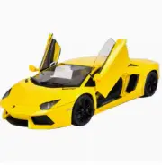 Welly 1:18 Lamborghini Aventador LP700-4 Racing Diecast Model Car Yellow IN BOX
