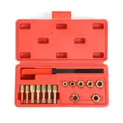 15pcs Metric Thread Chaser Set, M6-M12 Thread Restorer Set, Rethread Repair Tool
