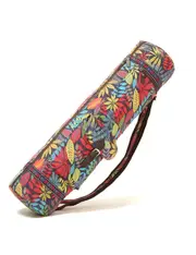 Portable Adjustable Strap Shoulder Yoga Mat Bag Pilates Fitness Exercise Equipment- Red