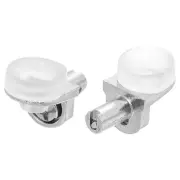 50Pcs Shelf Support Pegs, 5mm Shelf Support Pins with Suction Cups (Silver)