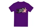 SpongeBob SquarePants Mens Run Free! T-Shirt (Purple) - UTTV6595