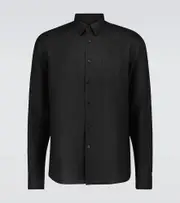 [Vilebrequin] Vilebrequin Caroubis linen shirt UK 16 black