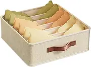 Générique Underwear Organizer and Sock, Storage Box Space Saving, 12.6x12.6x3.94 Inches Multifunctional with 20 Grids for Bedroom, Closet, Apartment, Dorm, Home Organization Solutions