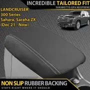 Toyota Landcruiser 300 Series Sahara/Sahara ZX Neoprene Console Lid (Made to Order)