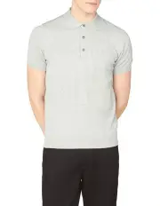 [Ben Sherman] Signature Knitted Short Sleeve Polo in Grey