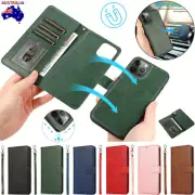 For iPhone 16 15 14 13 12 11 Pro Max 8 Detachable Wallet Case Flip Leather Cover