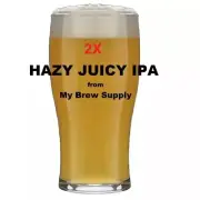 2X Hazy Juicy DOUBLE IPA Homebrew 5Gal Beer Extract Ingredent Kit My Brew Supply