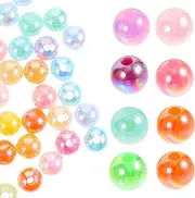 FOMIYES Diy Beading Kit 500pcs Round Beads Jewelry Craft Beads Bracelets Diy Materials Spacer