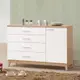 詩娜4尺餐櫃 12ZX550-2 置物收納櫃 廚房櫃 白色雙色 木紋質感 日系無印風 簡約北歐風 MIT台灣製造 【森可家居】