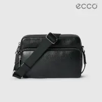 在飛比找momo購物網優惠-【ecco】Camera Bag 真皮經典相機包(黑色 91