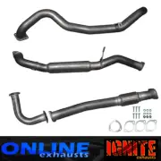 3"INCH DUMP PIPE EXHAUST SUITS GU 4.2L NISSAN COIL SPRING PATROL HOTDOG SILVER (for: Nissan)