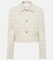 [Valentino] Valentino Mossi cotton-blend jacket AU 18 blue