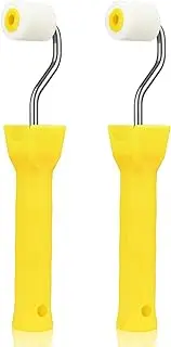 2 Pcs Foam Paint Roller Mini Paint Rollers for Touch up Trim Edge or Corner Extra Small Paint Wool Brushes Tiny Painting Tool for Professional Painting Results 1 Inch Roller