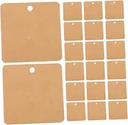 ERINGOGO 100 Pcs Brooch Cardboard Blank Cards Boutonniere Pins Helix Earrings Bracelets Stock Handmade Necklaces Earring Packaging Custom Earring Cards Small Sketchbook Light Brown Paper