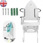 Ironing Board Holder Easily Mount Iron Hanger for Bathroom Laundry Room White