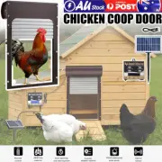 Solar Powered Automatic Chicken Coop Door Opener with Timer Light Sensor Remote