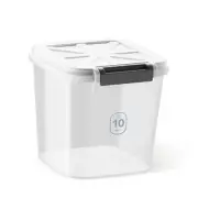 Flour Container - Rice Dispenser 20lbs/10kg/10.6qt Food Cereal Container Bins