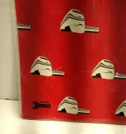 Vintage Amtrak Red Train Wrapping Sheet Paper New