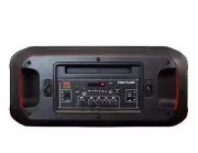MR DJ FIRE-FLAME 6.5" X 2 Rechargeable Portable Bluetooth Karaoke Speaker with P