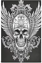 RPLIFE Gothic Skull Large Tea Towels, 28x18 Inch Absorbent Kitchen Dish Towels, Spring Hand Towels