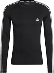 [adidas] Techfit 3-Stripes Training Long Sleeve Tee Men's