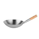 Stainless Steel Stir-fry Wok Chinese-style Water Ladle Frying Pan Canteen