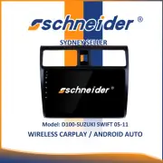 10" WIRELESS CARPLAY ANDROID AUTO STEREO SAT NAV BT FOR SUZUKI SWIFT 2005-2011