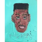Scottie Pippen Original Acrylic on Canvas 11x14 by Sergio Santos @ElSantosWorld