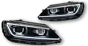 Car Styling Headlights Compatible for Jetta Mk6 LED 2011-2018 b8 Design Headlights Drl Hid Bi Xenon Auto Accessories