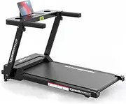 Folding Treadmills 2 in 1 Foldable Treadmill,Home Quiet Treadmill,12 Exercise Modes,LCD Display,with Transport Wheels
