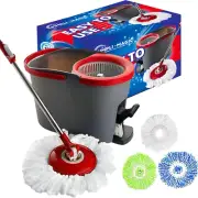 79349 Sistema de limpieza Spin Mop con 3 cabezales de microfibra,