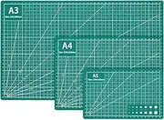 Tehttz 3Pcs A3 A4 A5 Cutting Mat Self Healing Sewing Mat Double Sided Craft Cutting Board for Sewing Crafts Quilting Crafts Mat Table Protector Cut Mat Cut Board for Fabric Leather Cutting Quilting