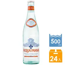 義大利普娜Acqua Panna天然礦泉水 500ml x 24瓶(玻璃瓶) 免運費 進口水 Acqua Panna
